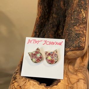 Betsey Johnson Cat Earrings